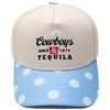 Cowboys & Tequila Cappellino da camionista Ricamo sulla visiera Abbinamento colori vintage Berretto da baseball Maschio Femmina Casual