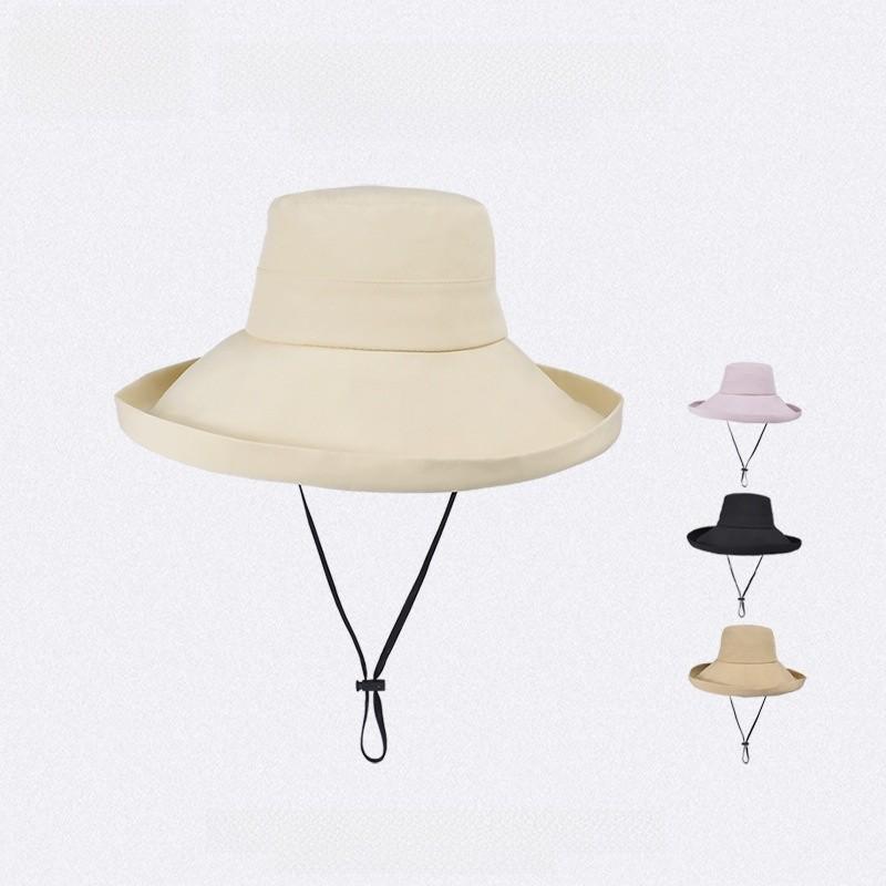 Polyester Wide Brim Sun Hat For Women With Sun Protection And Breathability Perfect For Spring And Summer Outdoor Activities