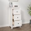 VidaXL Buffet Sideboard Storage Cabinet Home Organizer Living Room Furniture Interior White 40x35x80 Cm Wood 813741