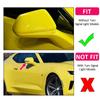 Mirror Cap Cover For Chevy Camaro LT SS RS ZL1 2016-2025 Rearview Side Mirror Cover Wing Cap Exterior Door Rear View Case Trim