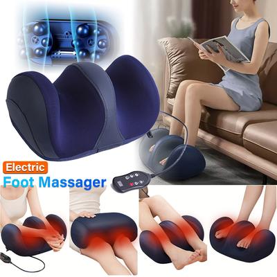 2 In 1 Electric Shiatsu Foot Massager with Heat for Plantar Fasciitis Roller Feet Calf Massager Muscles Relieve Fatigue Machine