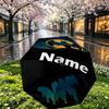 Custom Name Personalized Batman Print Umbrella, Auto Open Close, 8‑Rib Sturdy Frame, Commute Camping Hiking Use, Birthday Gift