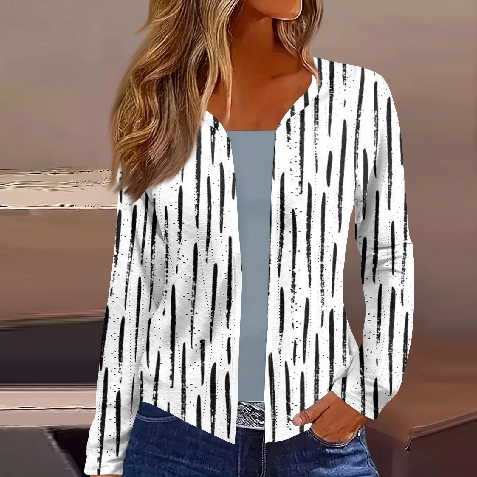 Женский топ с длинным рукавом и принтом — фото 8