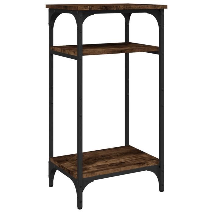 VidaXL Table d'appoint Chêne fumé 40x30x75 cm Bois d'ingénierie 825799