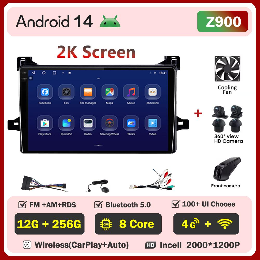 For Toyota Prius XW50 2015 - 2020 Car Radio Player Car Carplay Screen Autoradio Mirror Link Car Intelligent Systems Touch Screen