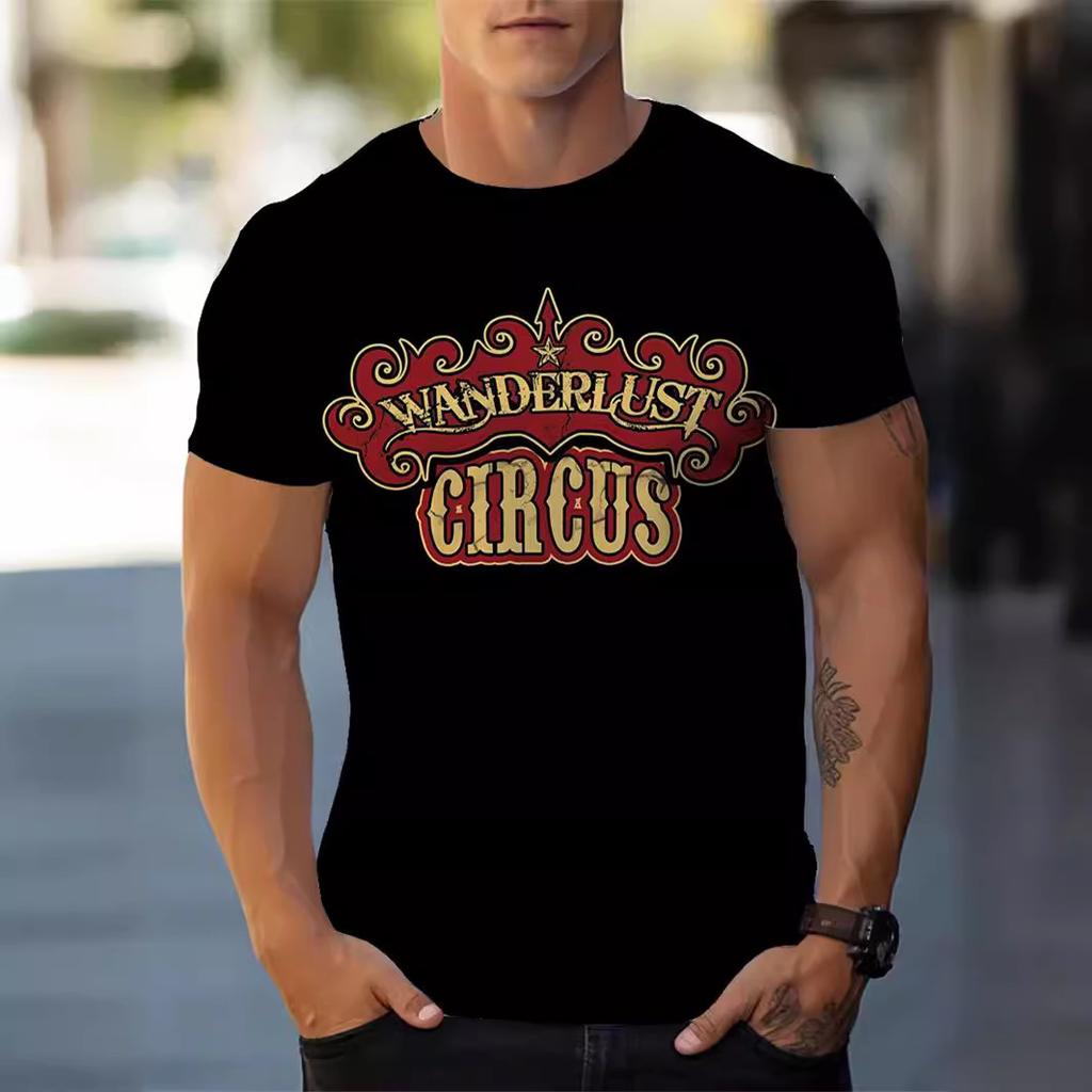 Europäisches und Amerikanisches Sommer 3D T-Shirt Kurzarm Buchstabenmuster Bedrucktes T-Shirt