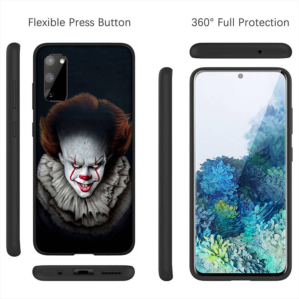 Cover per iPhone 16 15 Xiaomi Redmi Note 14 13 12 11 Pro Max X 16e Samsung Galaxy S25 S24 S23 Moto OPPO Huawei Stephen King's IT Pennywise Custodia per telefono