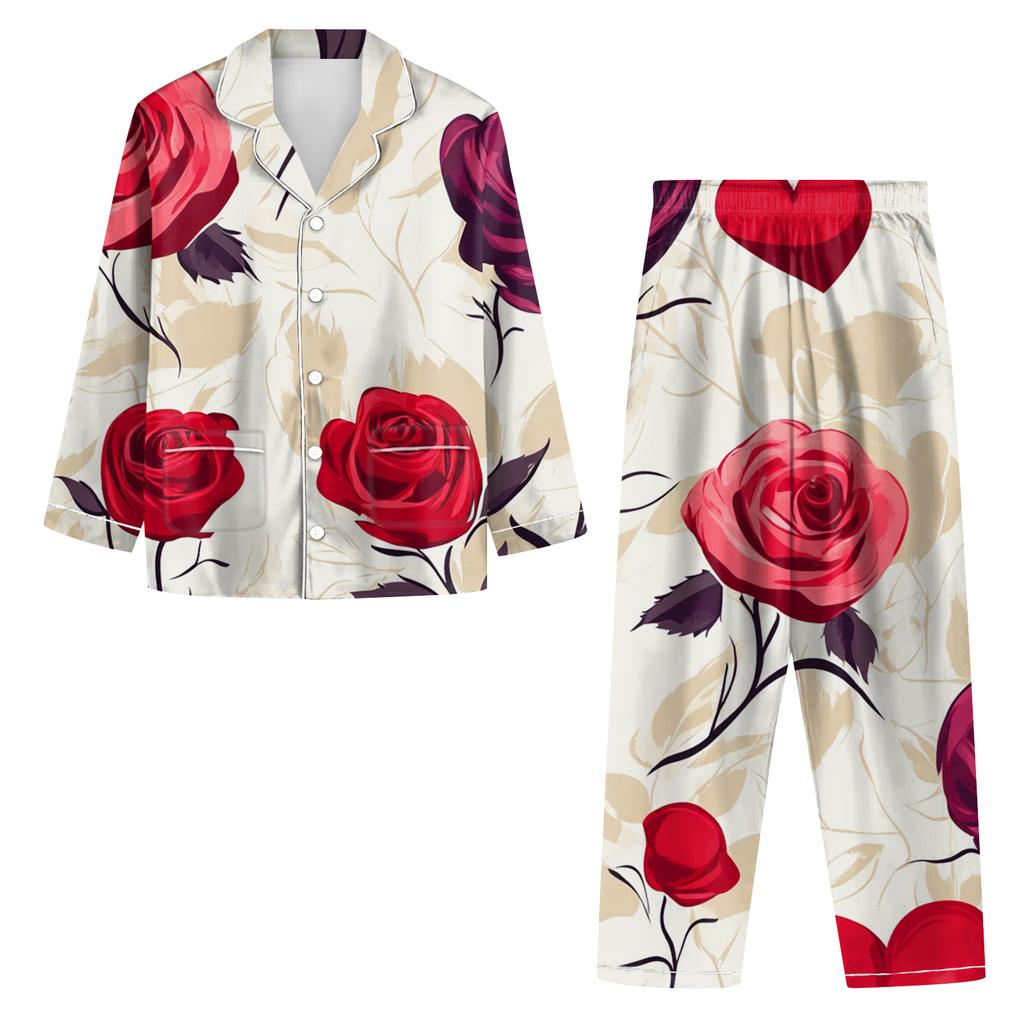 Ladies' Long Sleeved Long Pants Casual Home Set