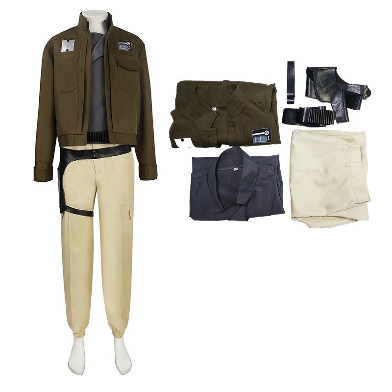A Rogue One Star Wars Story Chirrut Imwe Cosplay Man Makeup Costume Party Suit