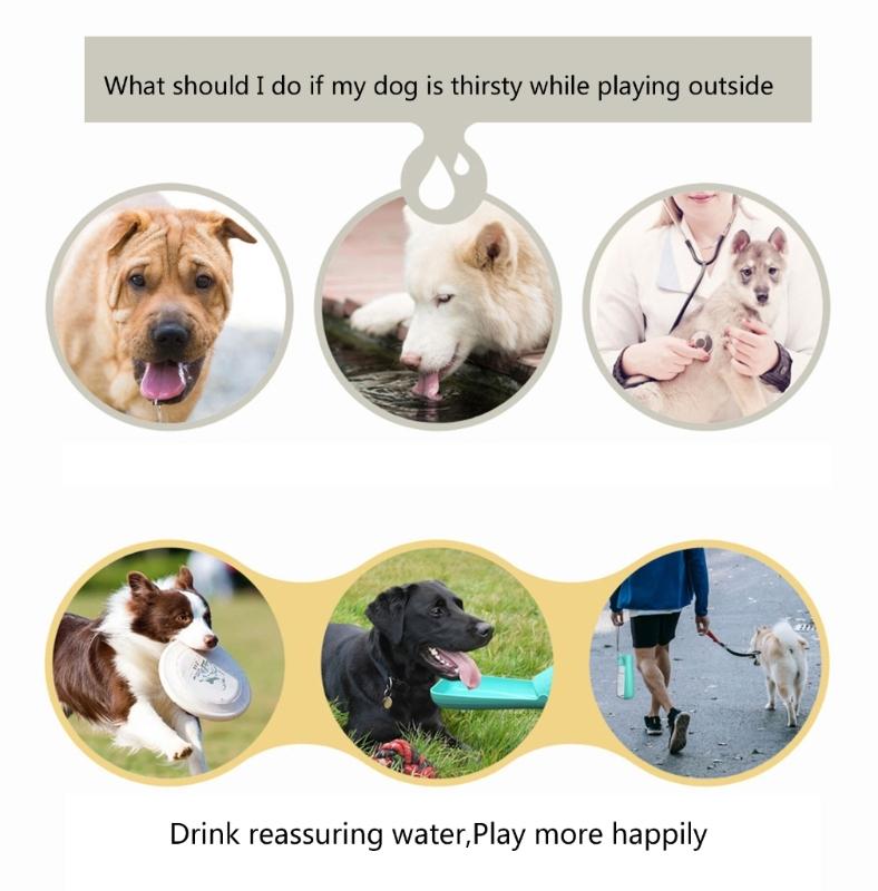 Foldable Dog Water Dispenser Pet Drinking Bottle Outdoor Travel Water Bottle Large Capacity Dog Hiking Camping Water Cup