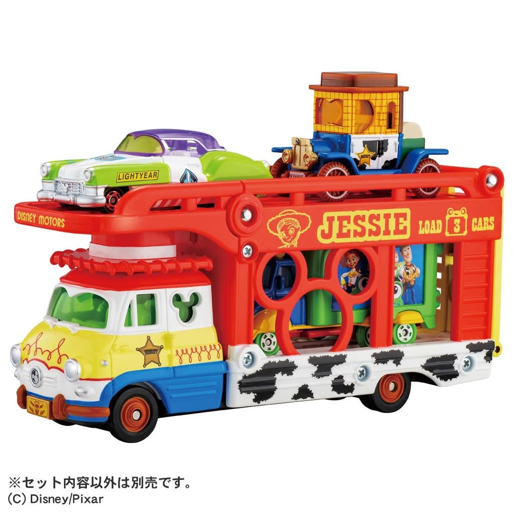 TAKARA TOMY Tomica Dream Tomica Disney Motors Pals Transportador Toy Story 5 Jessie Coche Mini Juguete 3 y (Edades en aumento)
