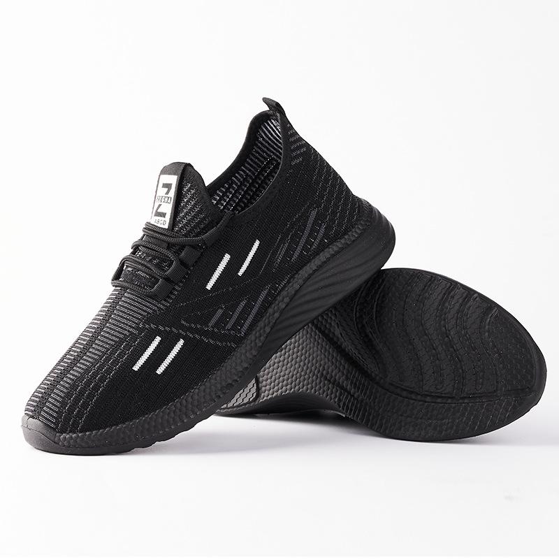 Sneaker Schwarz Frühling Kokosnuss Schuhe Herren Laufschuhe Mesh Schuhe Herren Walking Schuhe Frühling Herrenschuhe Vaterschuhe