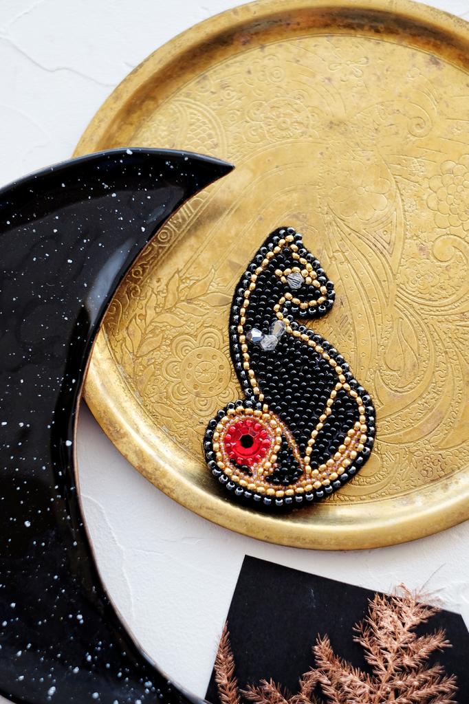 Set für Perlenstickerei-Dekorationen auf natürlicher künstlerischer Leinwand Abris Art Animals