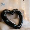 40 Inch Large Happy Birthday Heart Foil Balloon with Bowknot Stickers for Girlsfriend Wedding Party Balloons Decor Photo Props