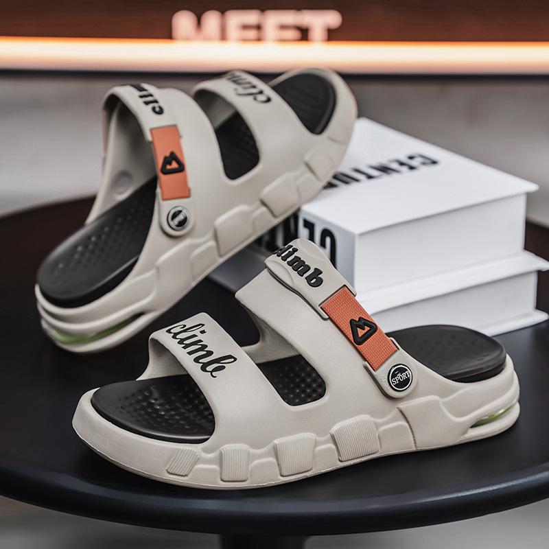 Slippers Men Wear EVA In Summer, Thick-soled Sandals Men's Driving Dual-purpose Sports Large-size Beach Sandals