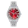 MISSFOX Luxury Water Resistant Watch Hip Hop Bling Calendar Quartz Women Men