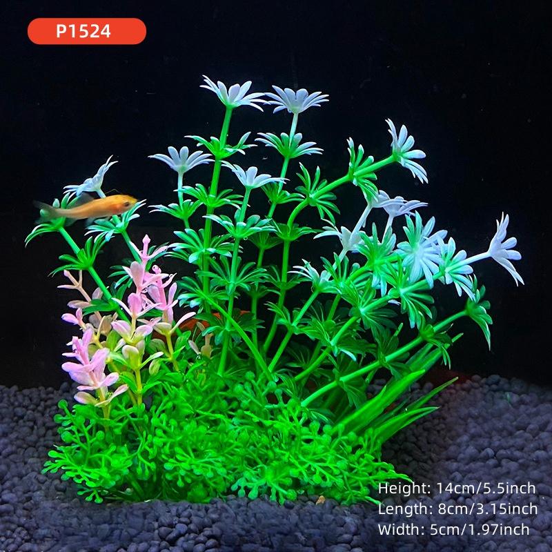 14cm/5.5inch Fish Tank Simulation Plant Aquarium Artificial DIY Decor Plants Water Grass Fish tank decorations