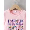 European sizes Girls Summer Short-Sleeve T-Shirt with The Print Shining for 100 Days at School