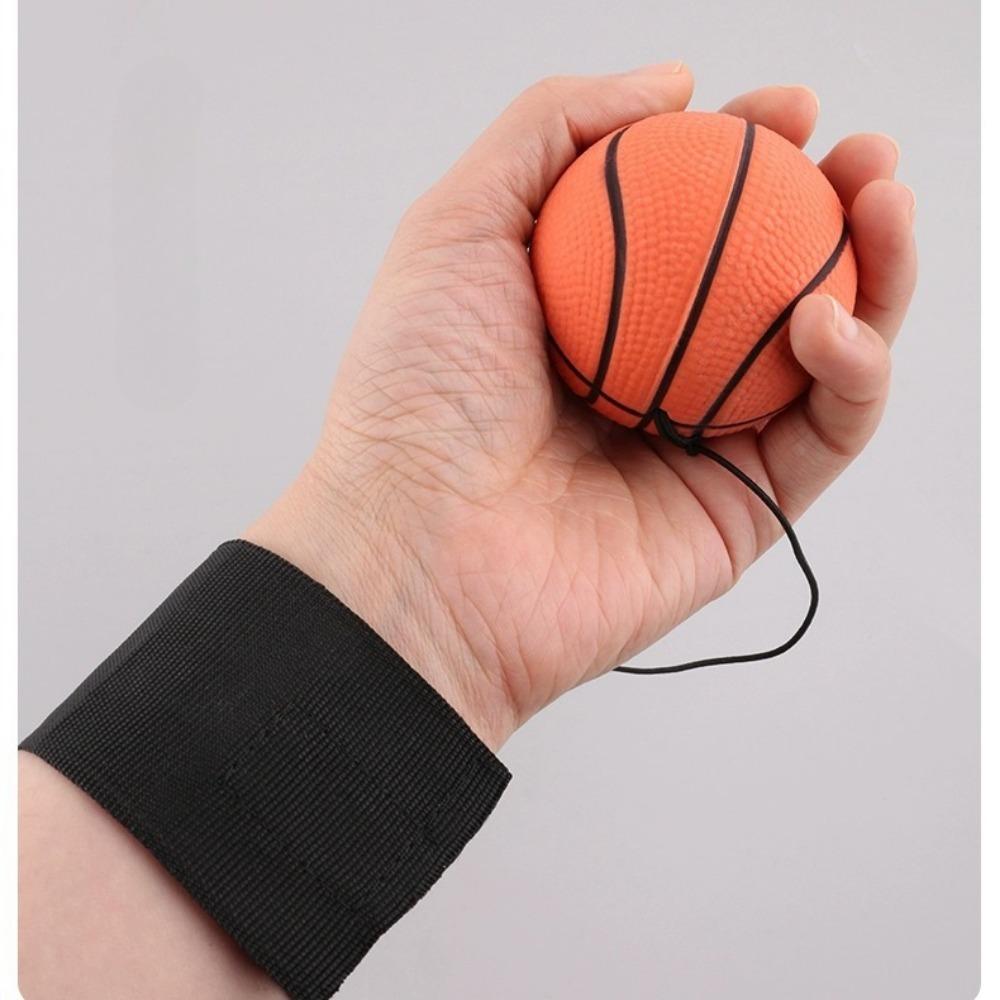 63mm wrist elastic band rope, rubber throwing ball, leisure fitness, exercise, hand throwing rebound ball, children s puzzle toy