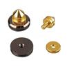 Flushbay Metal Speaker Adjustable for Audio Sound Improvement 4-Pack Spikes, Height, Speakers, (Gold)