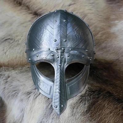 Handcrafted Medieval Viking Helmet  Historical Armor Helmet for LARP, Cosplay Display, Knight Costume Accessory, Historic Costume Helmet