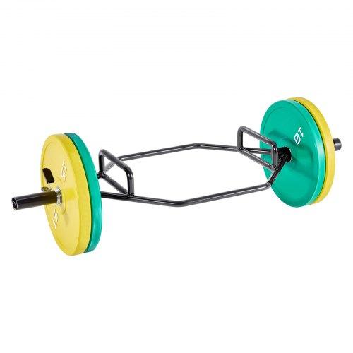 VEVOR Trap Bar Hex Bar, 50mm Hex Barbell, 360 kg Capacity Shrug Bars with Knurled Grips, Weightlifting and Strength Training Equipment