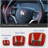 Car Front Grille Emblem Trunk Sticker Steering Wheel Badge Decal for Honda City Civic Accord CRV HRV Fit Jazz Odyssey Jade Vezel BI2