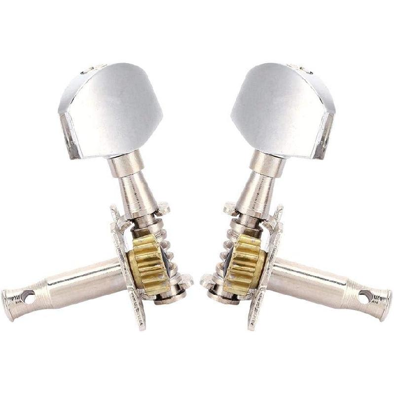 Alomejor Ukulele Tuning Peg 2L + 2R Ukulele Tuning Peg Machine Head with Mouting Screws for Classical Ukulele