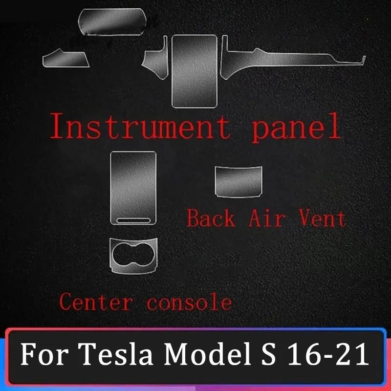 Central Control Protective Film for Tesla Model 3 Y Center Console Panel Anti-scratch Sticker TPU Film Car Accessories -2024 for model s LHD