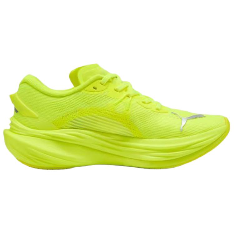Puma Deviate Nitro 3 Yellow Alert Sølv Dame Sneakers 309708-12