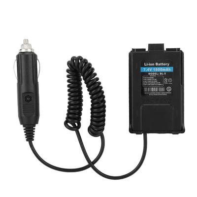 12V Car Charger Adaptor for Baofeng UV 5R Radio Walkie Talkie Car Battery Eliminator