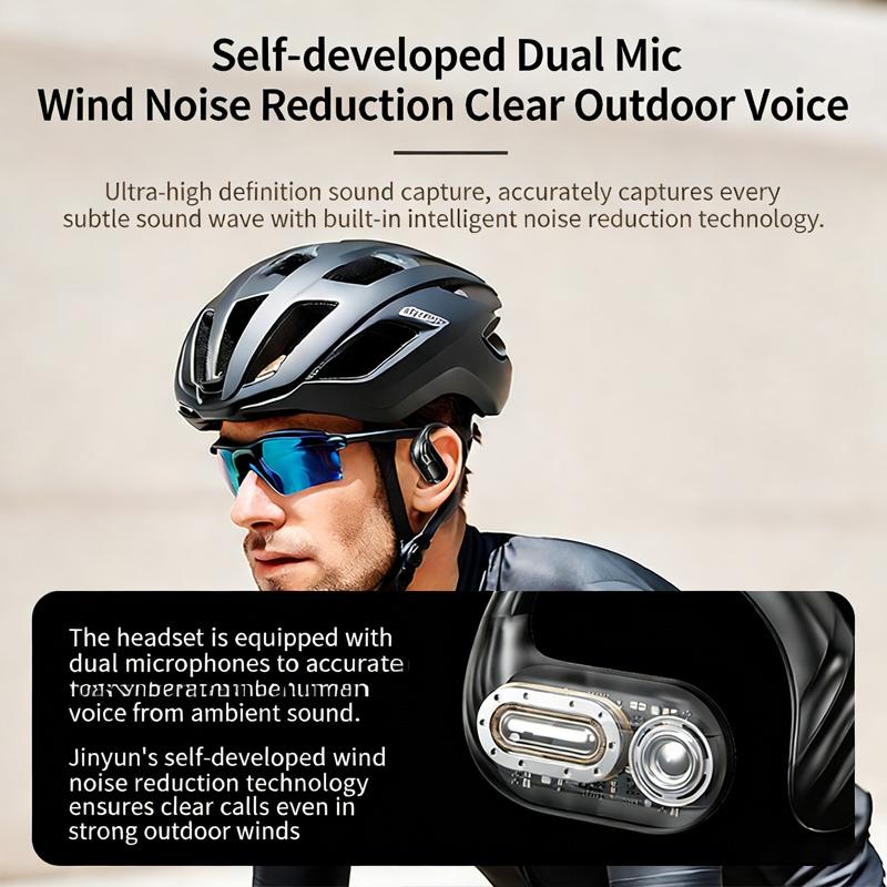 New OWS Headphones Bone Conduction Earphone Open Ear Sports Bluetooth Headphones Wireless Earbuds With Noise Cancellation