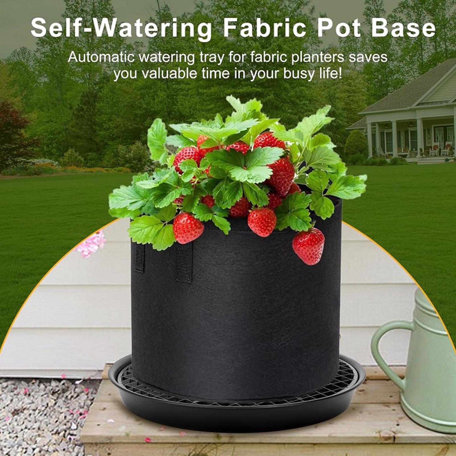 Planter Water Tray Fabric Pot Irrigation Saucers Spillproof Fabric Planter Watering Saucers For Indoors Outdoors Balcony Raised China Mainland