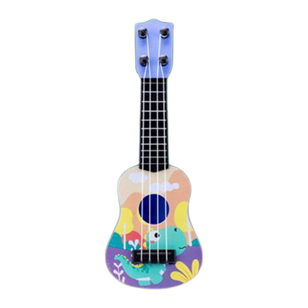 

4 Strings Animal Ukulele Guitar Toy Adjustable String Knob Small Guitar Toy Play Activity
