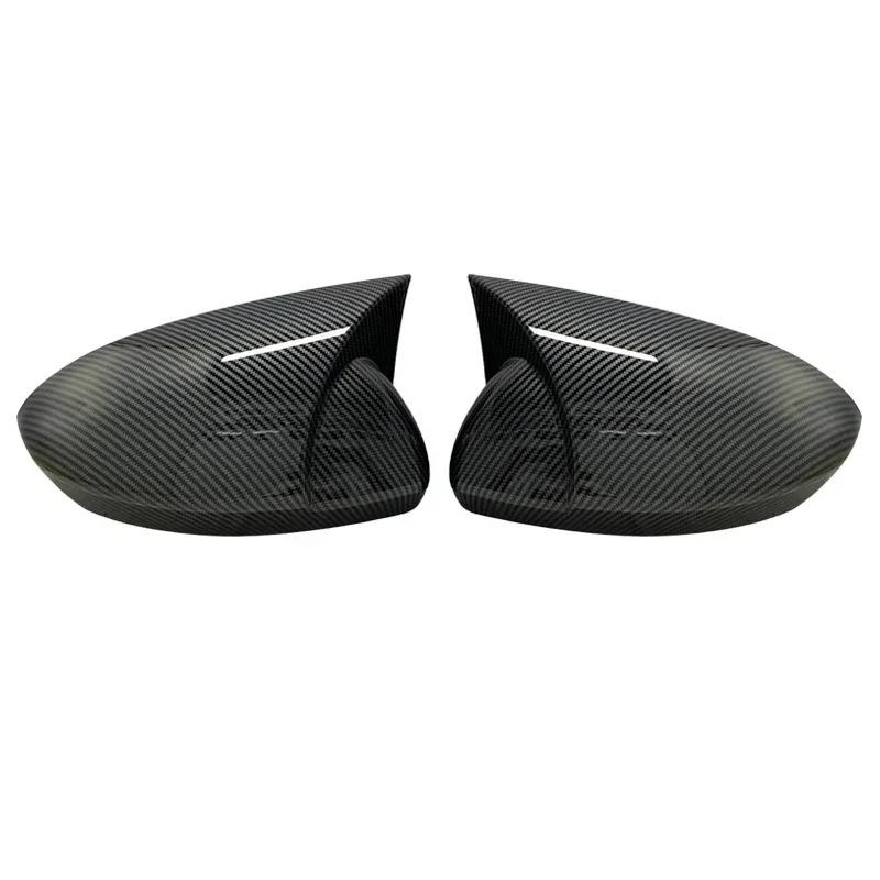 For Renault Megane 4 MK4 2016-2020 Carbon Fiber Look Side Mirror Cover Cap ABS Car Exterior Accessories Left Right