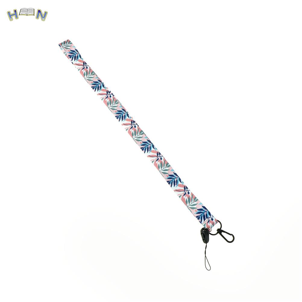 Small Fresh Leaves Neck Strap Lanyards for keys ID Card Gym Mobile Phone Straps USB badge Holder DIY Phone Hang Rope Lanyard