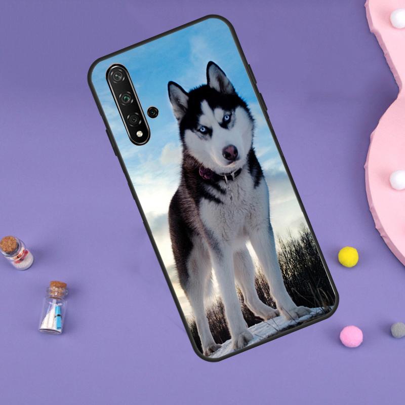 Animal Husky Puppy For Huawei Nova 5T 9 10 SE 7i 8i 11i 12i Y60 Y61 Y70 Y72 Y73 Y90 Y91 P20 P40 P30 Lite Case