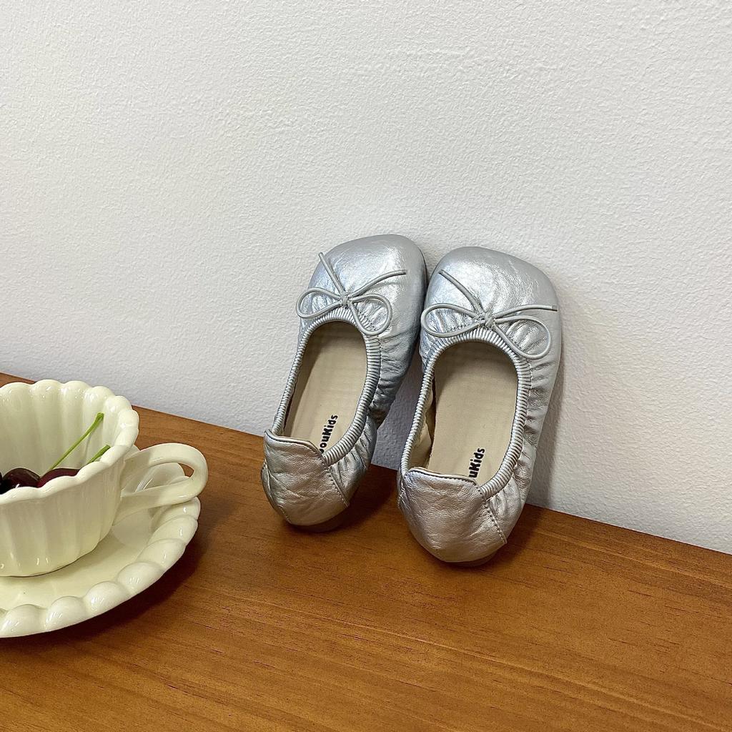 Scarpe da Principessa per Bambini Scarpe da Ballo Singole Primaverili per Bambini Scarpe da Balletto Morbide per Bambini Piccole Scarpe in Pelle