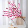 10pcs/lots Artificial Flower Peach Blossom Landscape Peach Blossom Branch Artificial Plum Branch Wedding Home Decoration Fake Flower Silk Flower