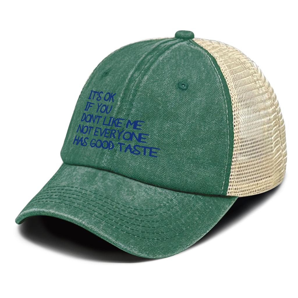 ITS OK IF YOU DONT LIKE ME Printed Baseball Cap Adjustable Multicolor Casual Stylish Sports Hat For Women Street Style Golf Hike