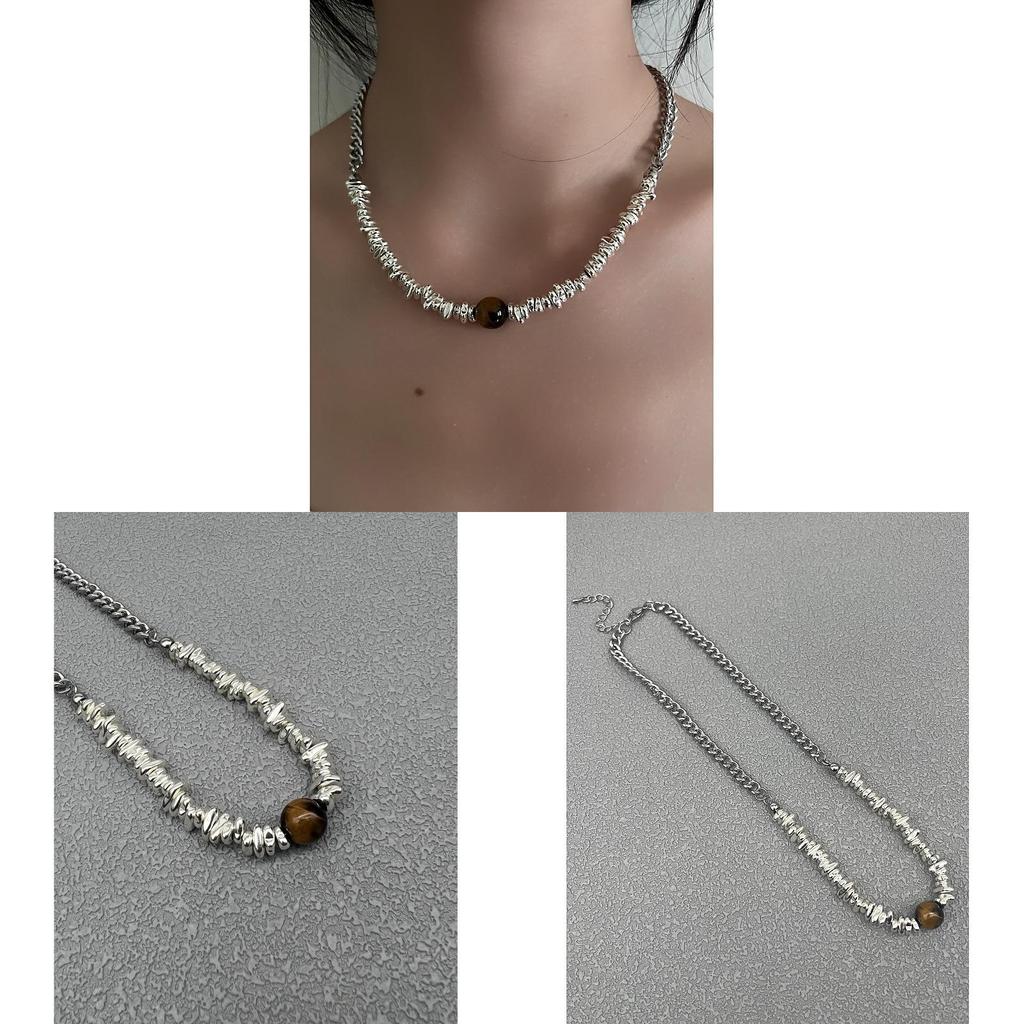 Geometric Necklace Stainless Steel Handmade Collar Chain For Women And Men
