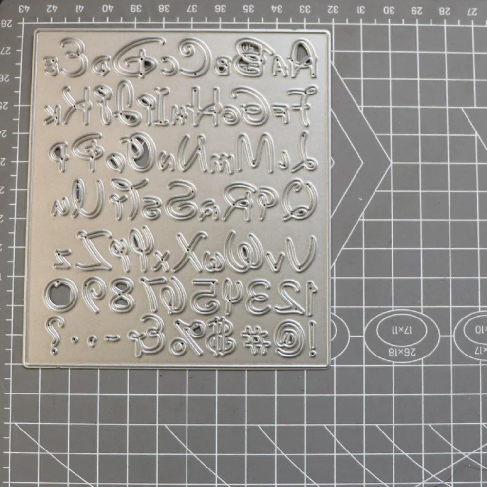 Rectangular Frame Numeric Symbols Frame Metal Silvery Stencil Embossing Cutting Dies For Diy Scrapbooking Paper Album Cards Making