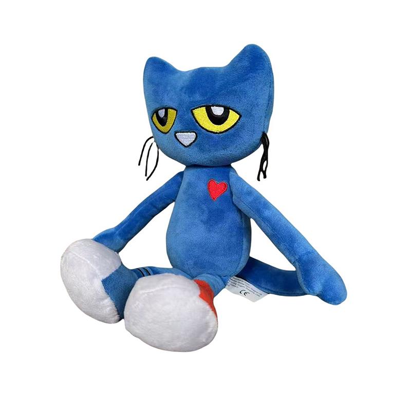 

non-toxic 28cm Kawaii Pete Cat Plush Toys Movie Stuffed Animal Simulation Cat Doll Toys for Kids Birthday Presents for children Room Decor 28cm
