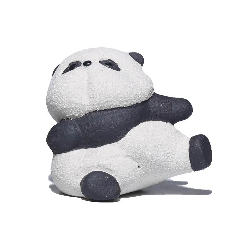 

Yixing Zisha Giant Panda Tea Pet Zen Lucky Model Tea Figurine Play Toys Tea Statue Ornaments Can Be Raised Supplies Workmanship