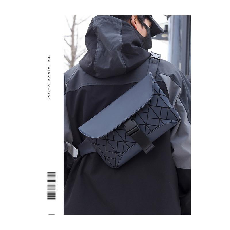 Lingge Crossbody Bag, Small Bag, Men's Bag, Small Square Bag, New Shoulder Bag