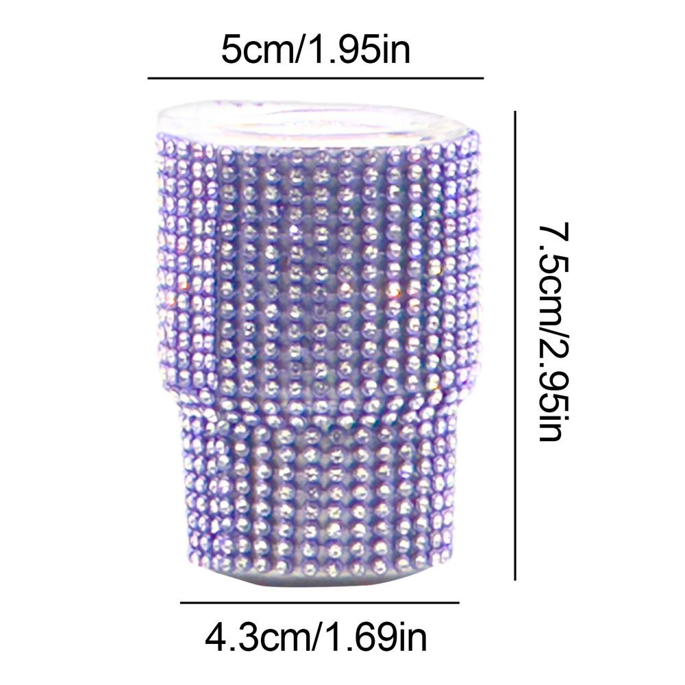 

Блестящая стопка Маленькие блестящие чашки Стильная блестящая маленькая чашка Металлические питьевые чашки Нержавеющая сталь Двойная стенка Блестящая чашка Для фиолетовый