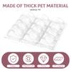 12Pcs Mini Dessert Cake Box Macaron Cake Container Transparent Cupcake Pastry Baking Packaging Boxes Wedding Party Supplies