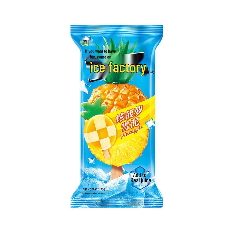 Yili Ice Factory Dazzling Pineapple Slush Ice Cream Bars 6-Pack