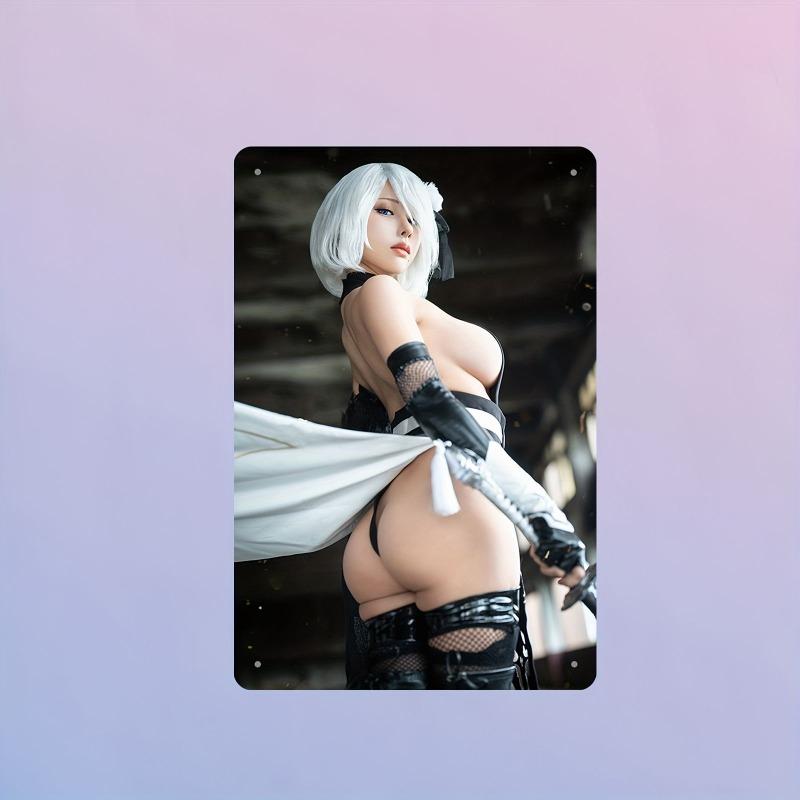 Pin-Up Girl Blechschilder, Garage Werkstatt Metalldekor 20x30cm