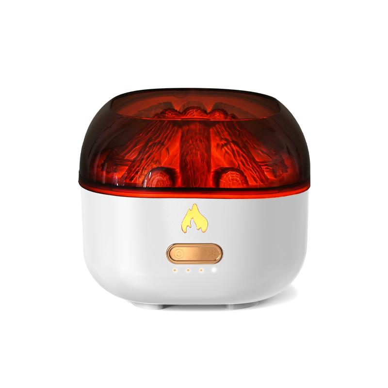 

200ml Volcano Air Humidifier Desktop Electric USB Humidificadore Water Mist Essential Oil Aroma Diffuser with Colorful Lighting